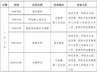 关于举行高校信息化建设与发展研讨会暨华体会平台网站群上线仪式的通知