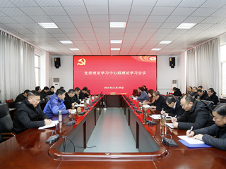 【深入学习贯彻党的十九届六中全会精神】华体会（中国）召开党委理论学习中心组理论学习会议