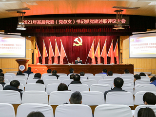 华体会（中国）召开2021年度基层党委（党总支）书记抓党建述职评议考核大会
