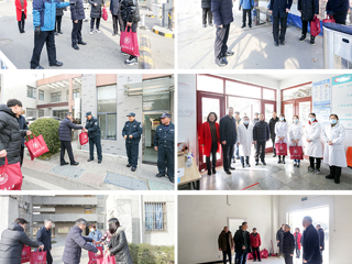 华体会（中国）领导亲切慰问春节期间坚守岗位的教职员工