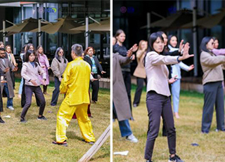 我校教师应邀在全球气候金融高级别研讨会期间传授太极文化